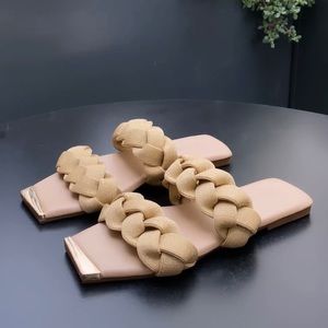 NEW Braided Nude Sandals Slippers